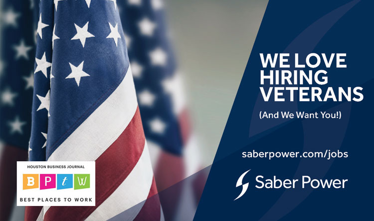saber power loves hiring veterans